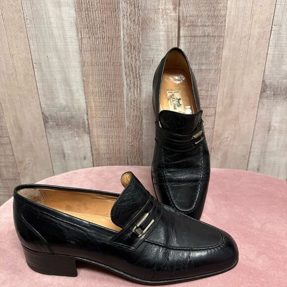 Celine Shoes - Celine Vintage black moccasins